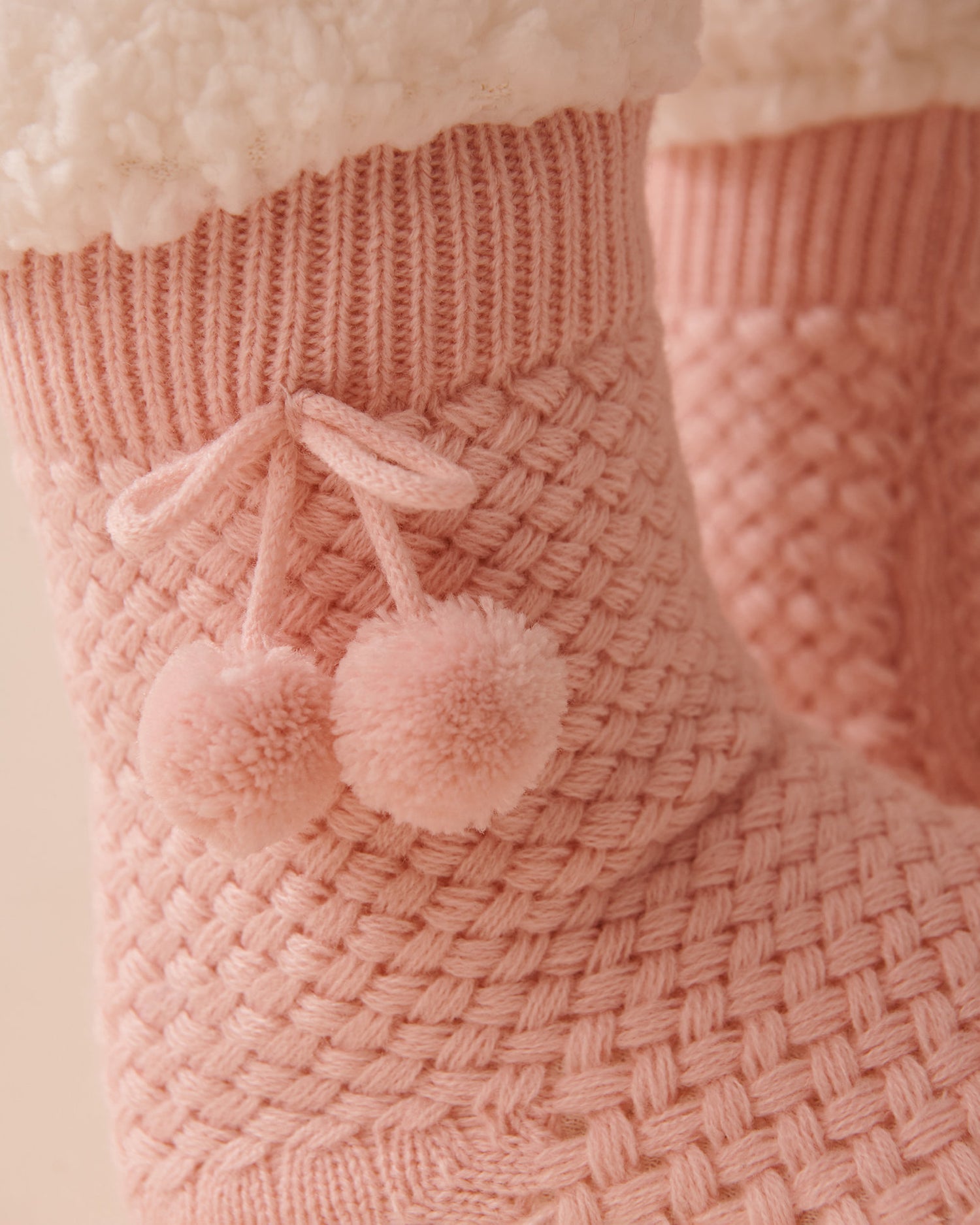 Pompom Knit and Sherpa Socks_40700365_60042_03