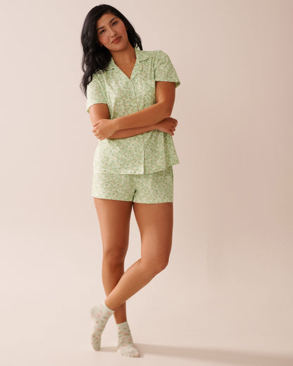 La Vie en Rose_Seacrest Ditsy_Finely Ribbed Striped Socks_40700396_P30119_03