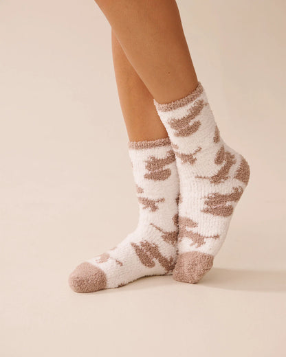 La Vie en Rose_Snow White &amp; Goat Dachshund_Plush Raccoon Socks_40700417_P10527_03