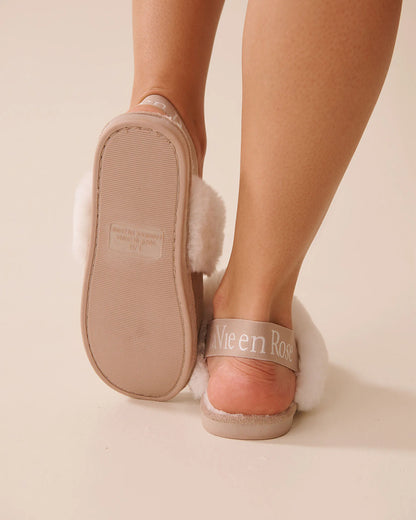 La Vie en Rose_Goat_Faux Suede Slippers with Ankle Elastic Band_40700419_20075_03