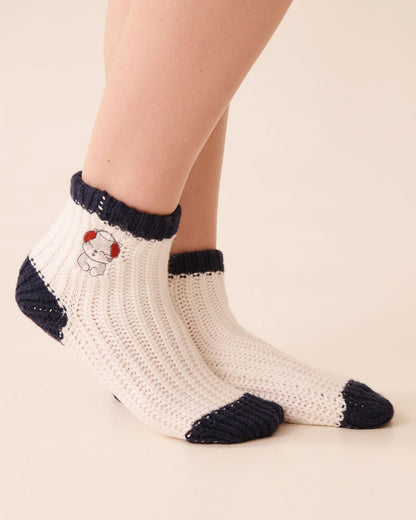 La Vie en Rose_Snow White_Embroidered Cat Socks_40700423_10011_01