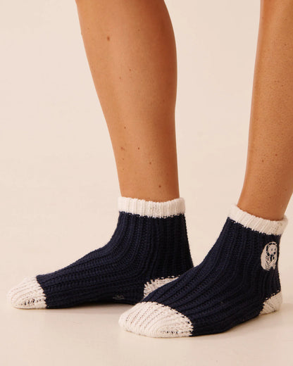 La Vie en Rose_Evening Blue_Embroidered Gingerbread Socks_40700423_40009_03