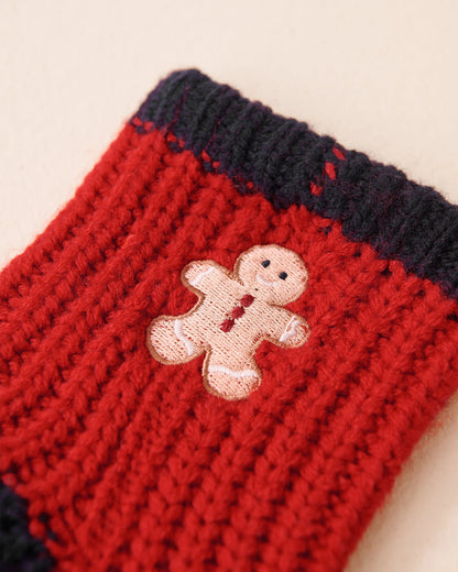 La Vie en Rose_Savvy Red_Embroidered Gingerbread Socks_40700423_60215_04