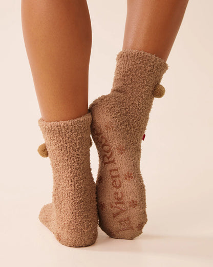 La Vie en Rose_Brush_Plush Buffalo Plaid Socks_40700425_20112_03