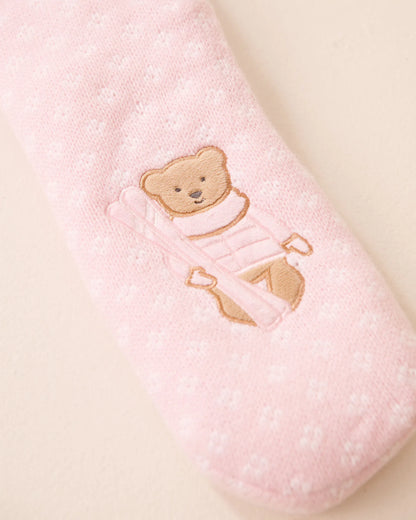La Vie en Rose_Cherry Blossom Dot_Long Knit and Sherpa Teddy Bear Socks_40700426_P60434_03