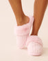 La Vie en Rose_Cherry Blossom_Cable Knit and Faux Fur Slippers_40700429_60074_01