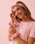 La Vie en Rose Tickled Pink Women Headband & Scrunchie Set SKU: 40700446_60229 Image 01