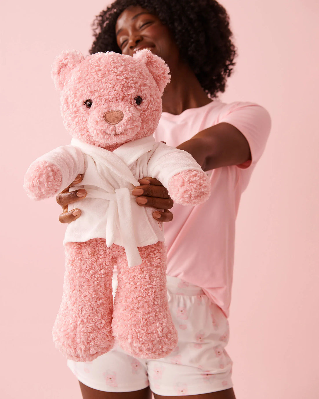 La Vie en Rose Tickled Pink Women Teddy Bear SKU: 40700447_60229 Image 02