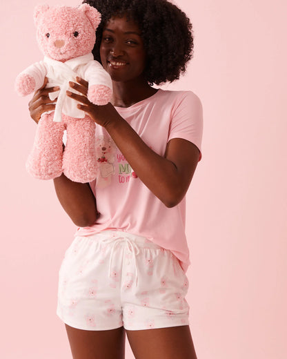 La Vie en Rose Tickled Pink Women Teddy Bear SKU: 40700447_60229 Image 03