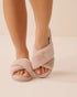 La Vie en Rose Mushroom Women Faux Fur Slide Slippers SKU: 40700461_20011 Image 01