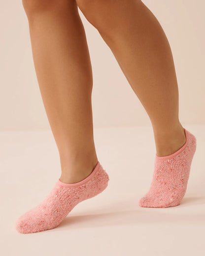 La Vie en Rose Pink Icing Segment Dyeing Women Chenille Slipper Grip Socks SKU: 40700463_P60474 Image 01