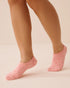La Vie en Rose Pink Icing Segment Dyeing Women Chenille Slipper Grip Socks SKU: 40700463_P60474 Image 01