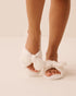 La Vie en Rose Snow White Women Bow Soft Plush Slide Slippers SKU: 40700466_10011 Image 01