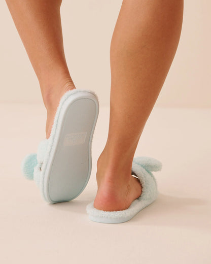 La Vie en Rose Cooling Spray Women Bow Soft Plush Slide Slippers SKU: 40700466_40278 Image 02