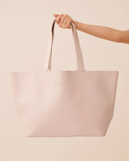 La Vie en Rose Pumice Stone Women Faux Leather Tote Bag SKU: 40700467_00041 Image 03