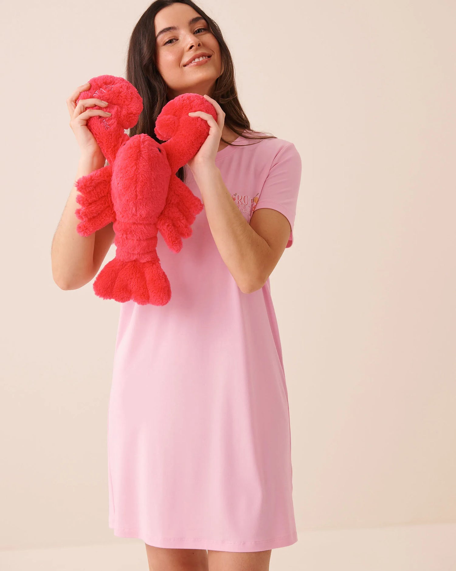 La Vie en Rose Paradise Pink Women Lobster Plush SKU: 40700470_60248 Image 03