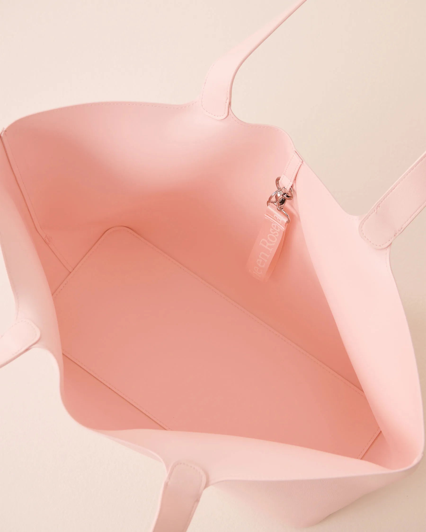 La Vie en Rose Blushing Bride Women Faux Leather Tote Bag SKU: 40700478_60000 Image 04