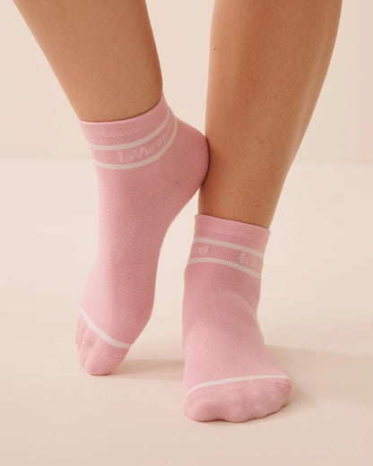 La Vie en Rose Pink Nectar Women Ribbed Socks SKU: 40700483_60036 Image 02
