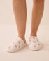 La Vie en Rose Snow White Women Dog Embroidered Curly Fur Slippers SKU: 40700491_10011 Image 01