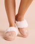 La Vie en Rose Mahogany Rose Women Floral Embroidered Faux Suede and Fur Slippers SKU: 40700498_60259 Image 01