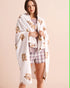 La Vie en Rose Snow White Marmott Face Women Groundhog Print Soft Plush Blanket SKU: 40700501_P10643 Image 01