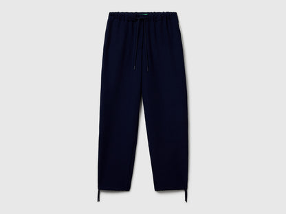 Benetton_Dark Blue_Trousers with Elastic and Drawstring_40A6DF09V_252_05
