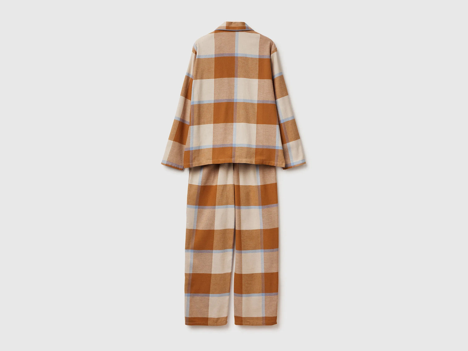 Benetton_Camel_Flannel Tartan Pyjamas_40EP3P00W_903_02
