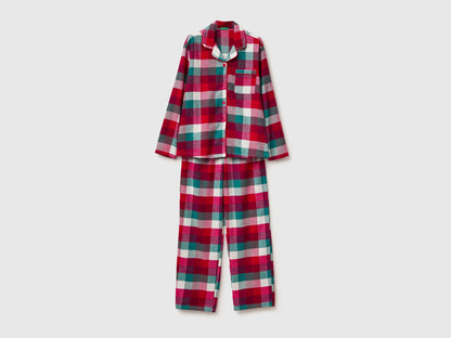 Benetton_Red_Flannel Christmas Tartan Pyjamas_40EP3P00W_906_01