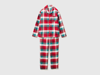 Benetton_Multi-color_Check Christmas Pyjamas in Flannel_40EP4P00C_906_01