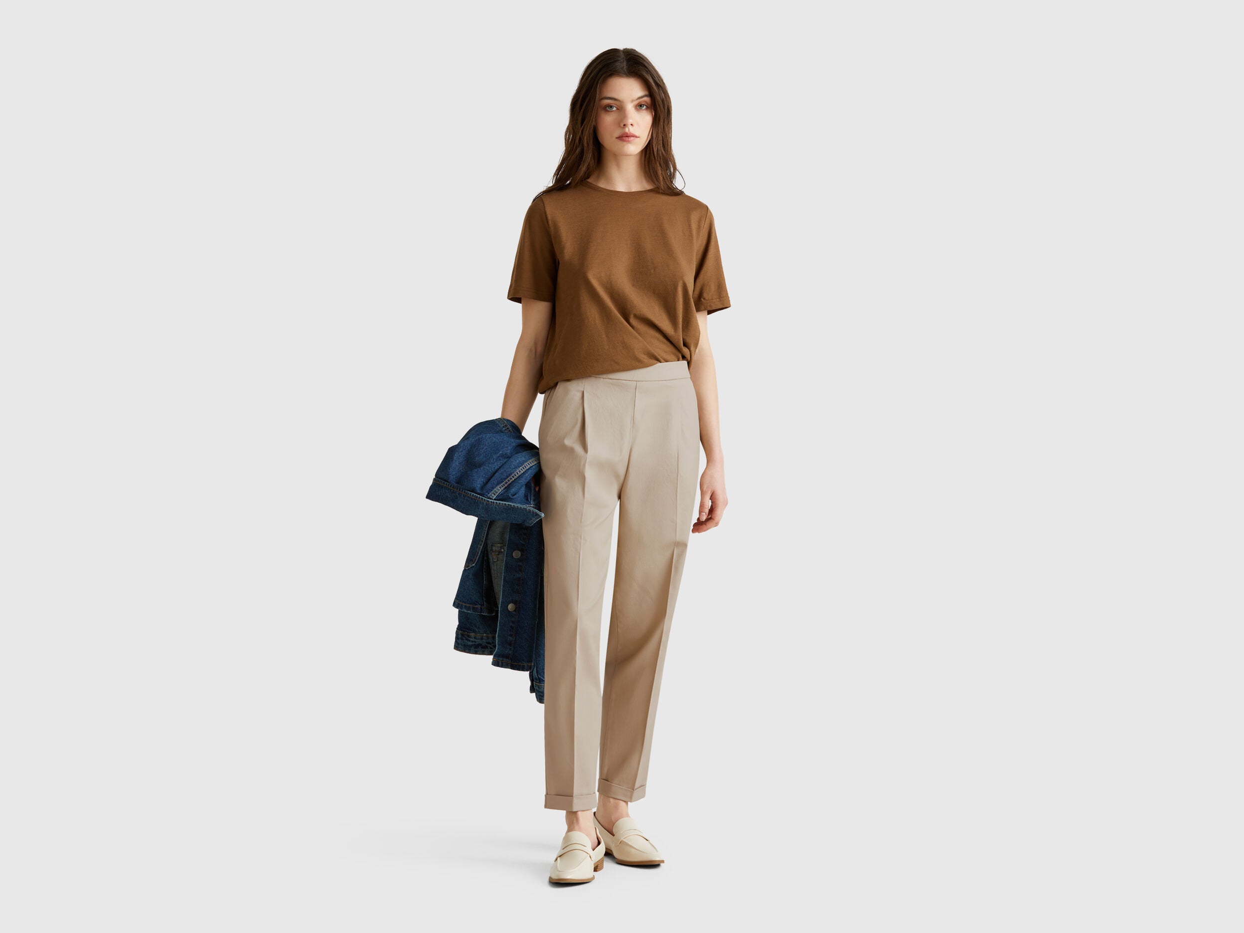 Benetton_Stretch Cotton Trousers_40FADF092_2B1_01