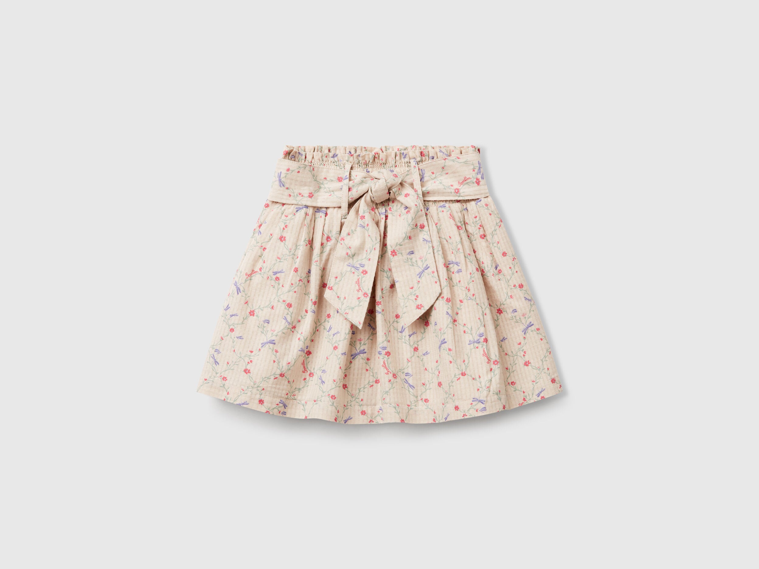 Benetton_Floral Skirt with Sash_40VFG0013_64K_01