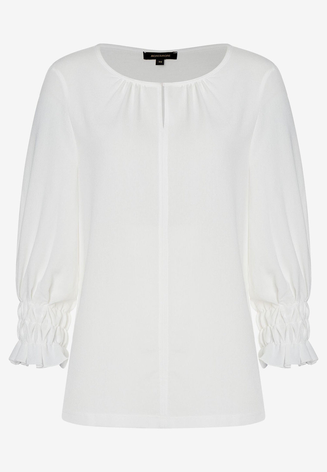 Feminine Blouse Shirt With 3/4 Sleeve_41032600_0041_01