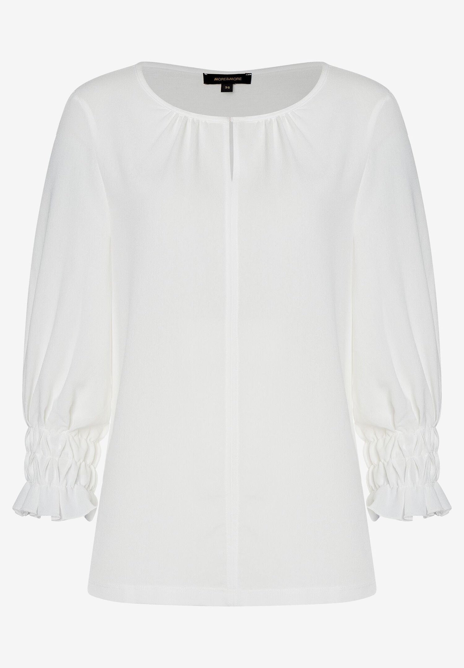 Feminine Blouse Shirt With 3/4 Sleeve_41032600_0041_01