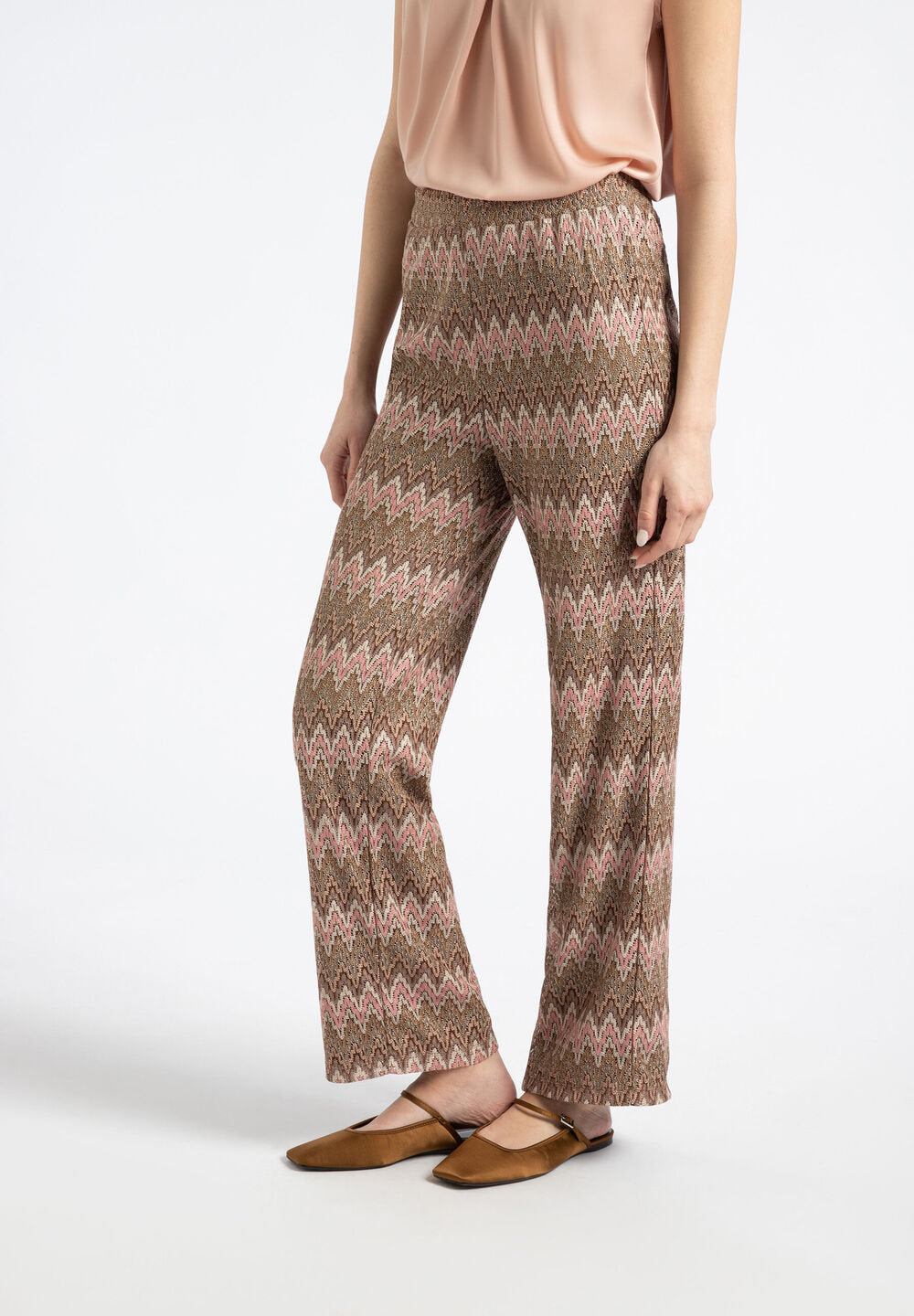 Ajour Jersey Trousers In Zigzag Design_41044650_5671_01