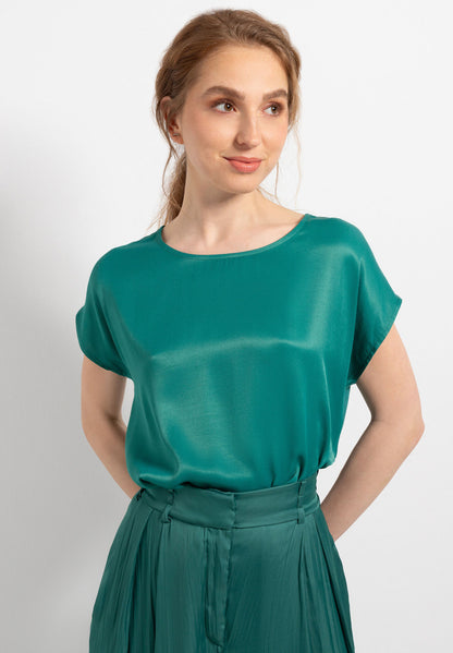 Green Shirt With Satin Front_41050438_0657_01