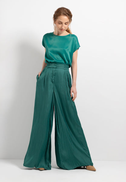 Green Shirt With Satin Front_41050438_0657_02