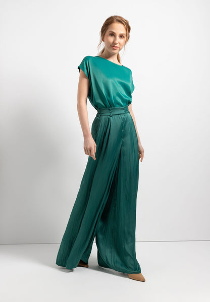 Green Shirt With Satin Front_41050438_0657_03