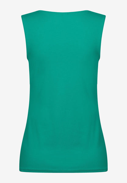 Green Cotton/Stretch Top_41050566_0657_02