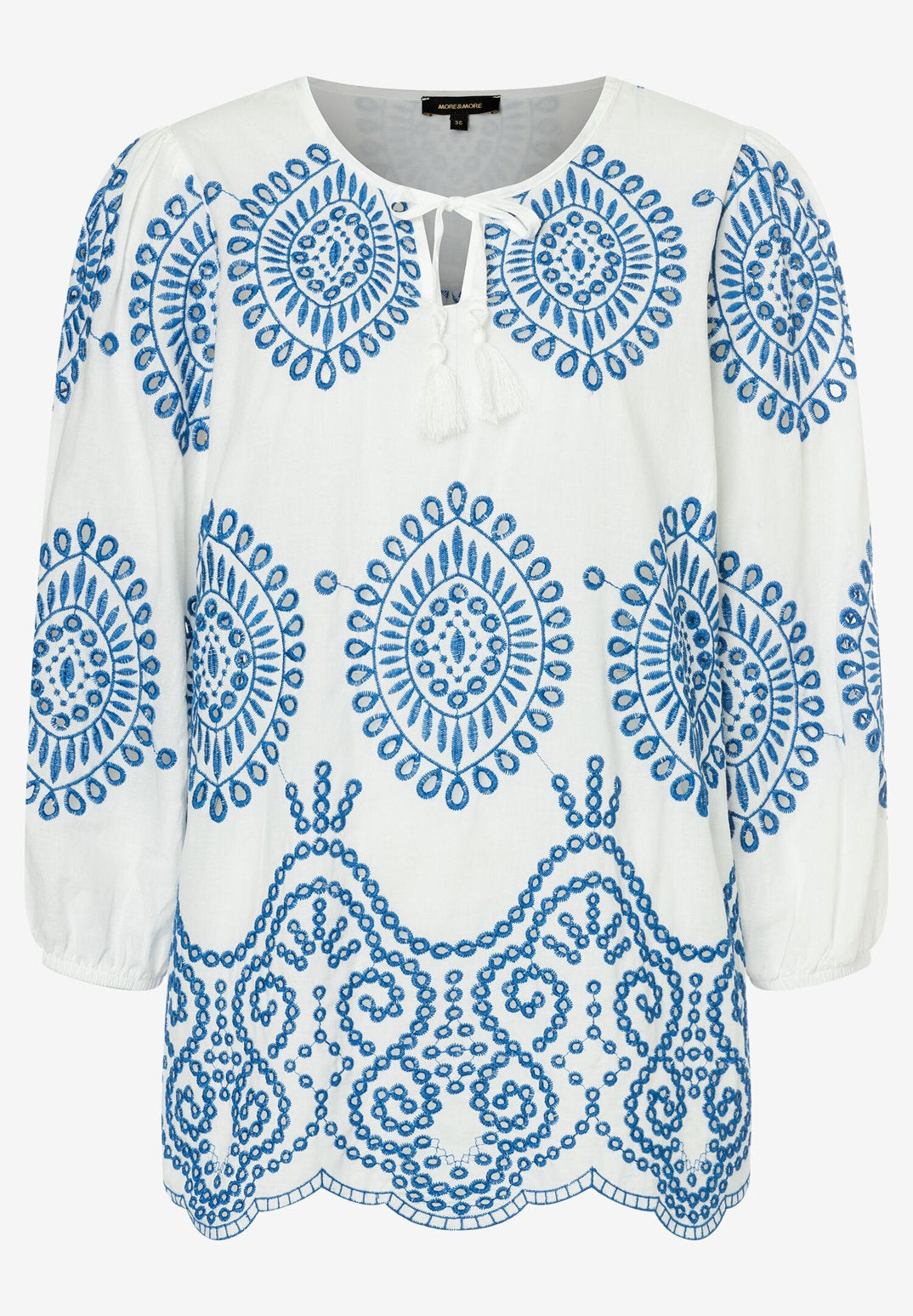 White &amp; Blue Lace Tunic_41062055_2041_04