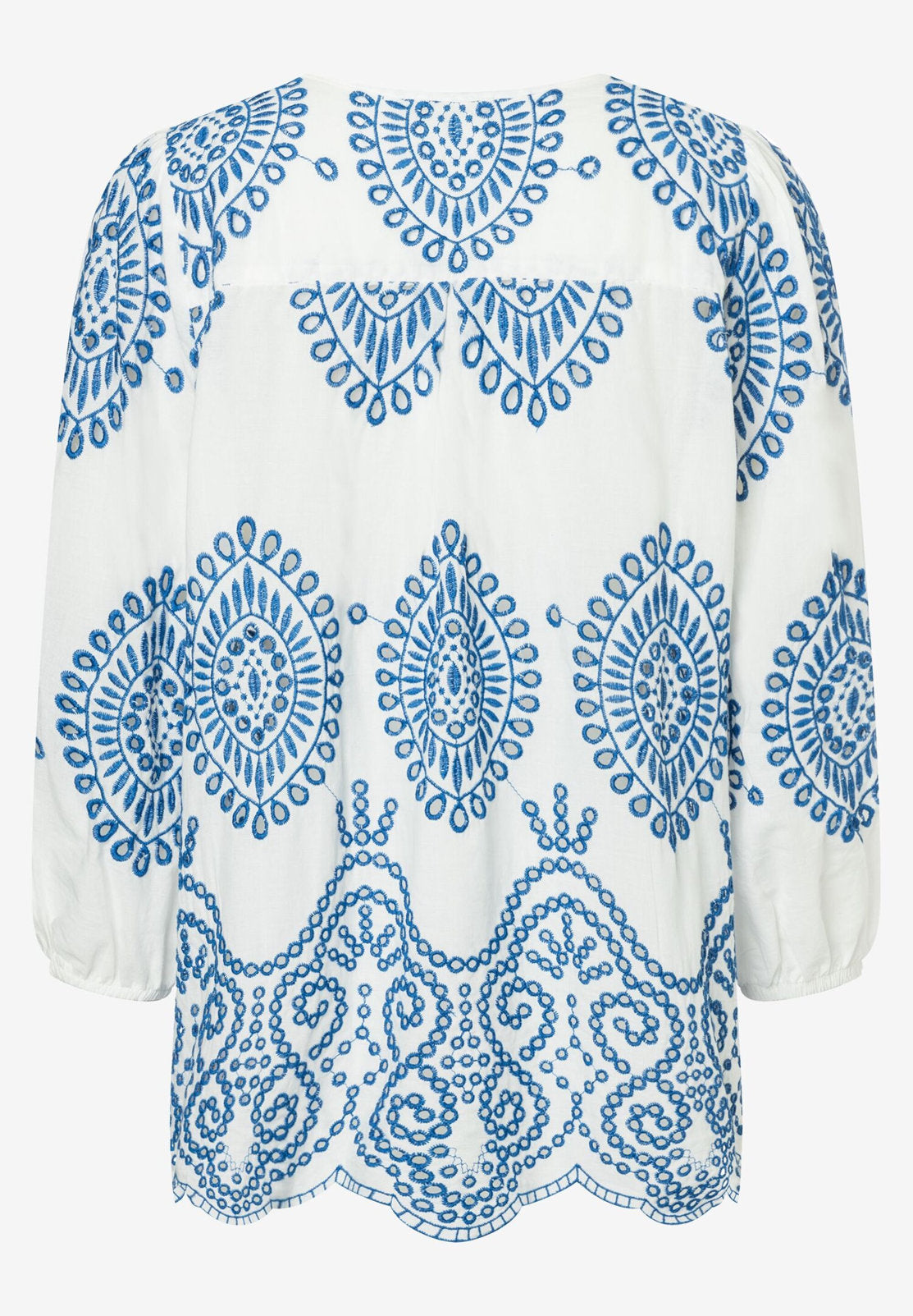 White &amp; Blue Lace Tunic_41062055_2041_05