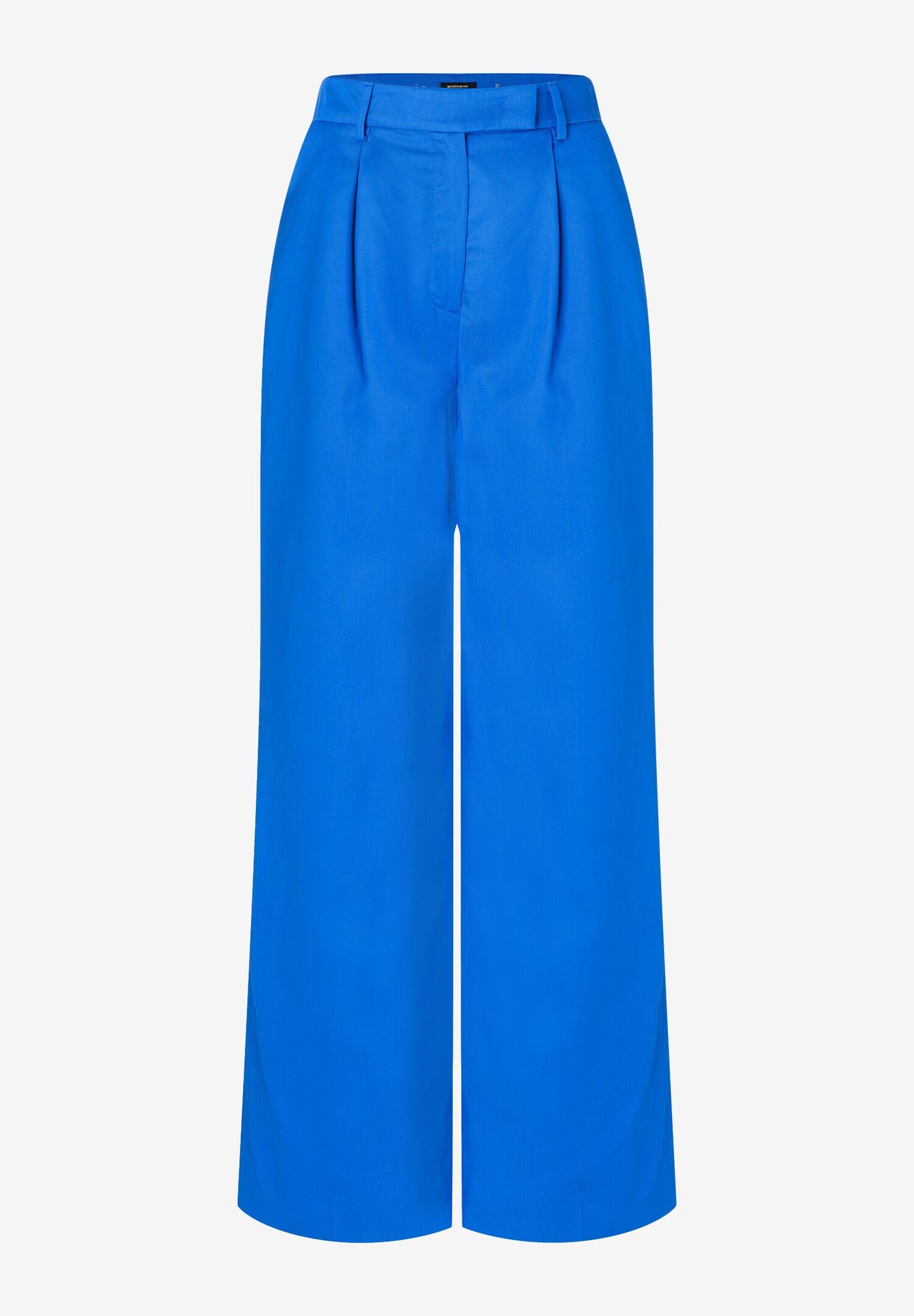 Magic Blue Linen &amp; Lyocell Trousers_41064060_0331_04