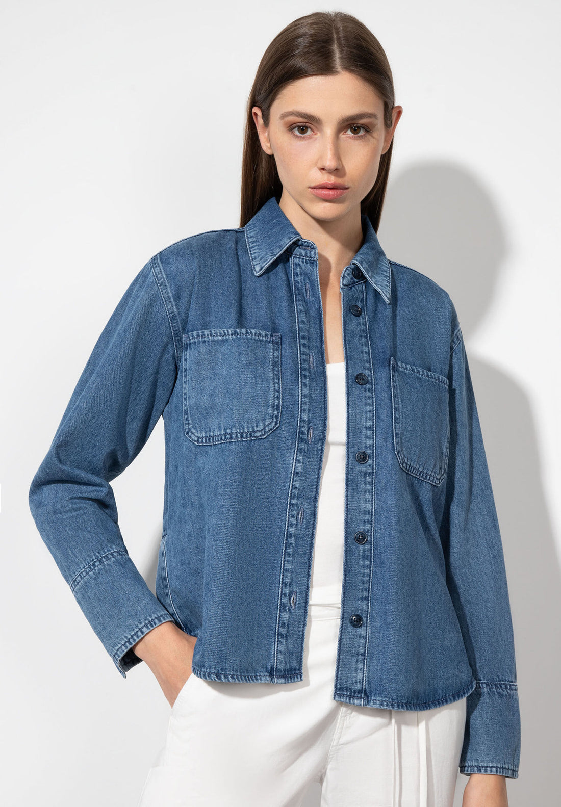 Jacket Style Denim Shirt_41072250_0962_01