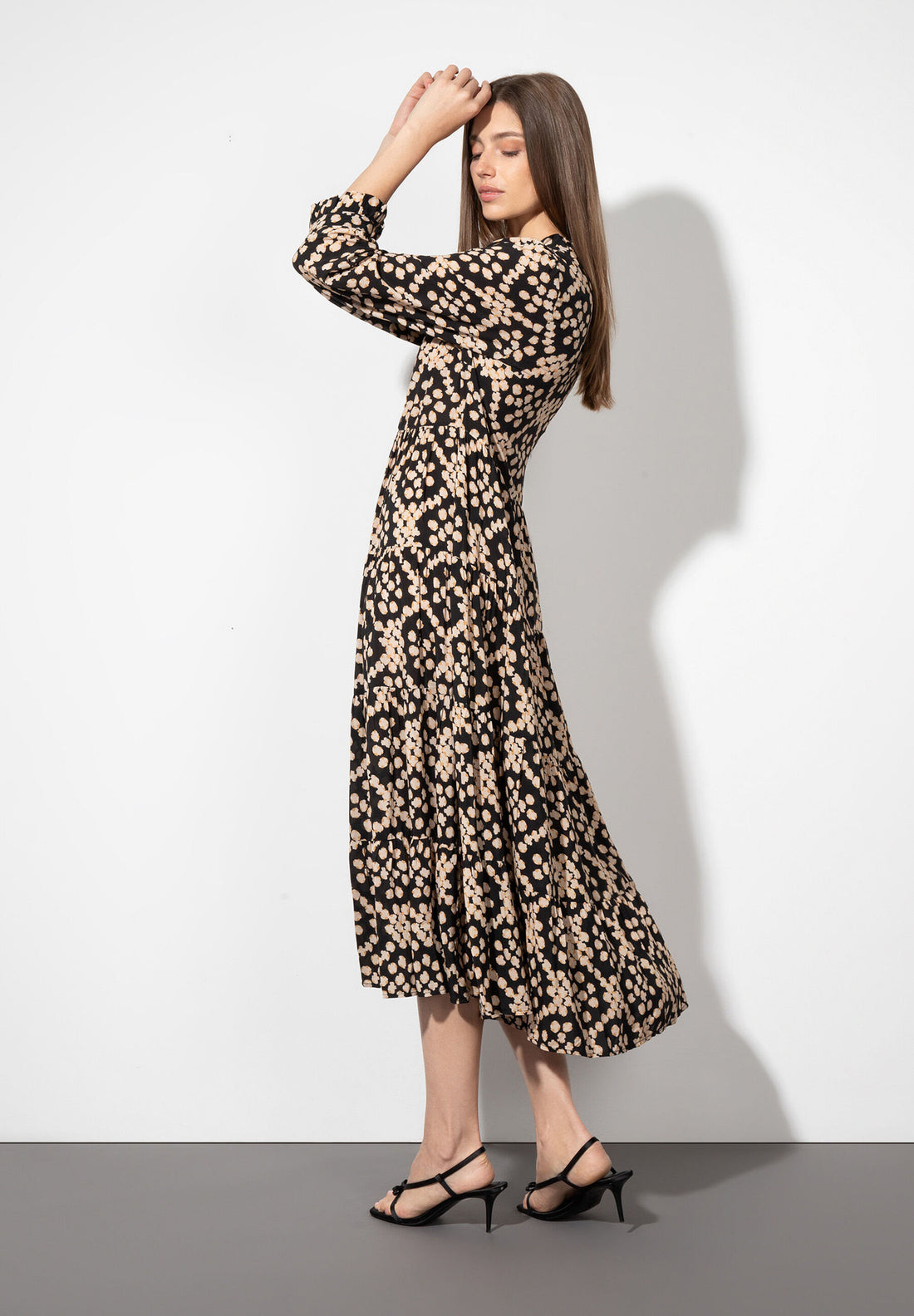 Dot Pattern Print Maxi Dress_41073002_3790_02