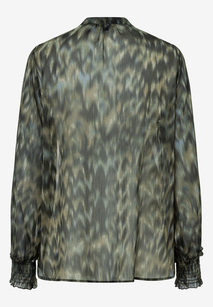 New Animal Print Chiffon Blouse_03