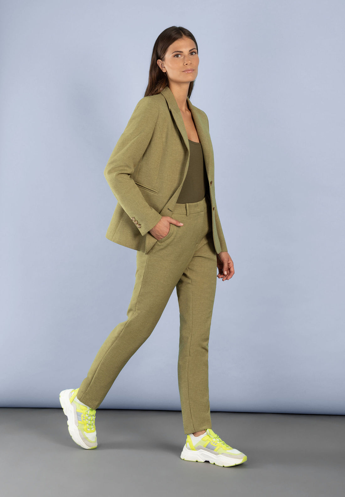 Soft Moss Green Hedy Suit Pants_01