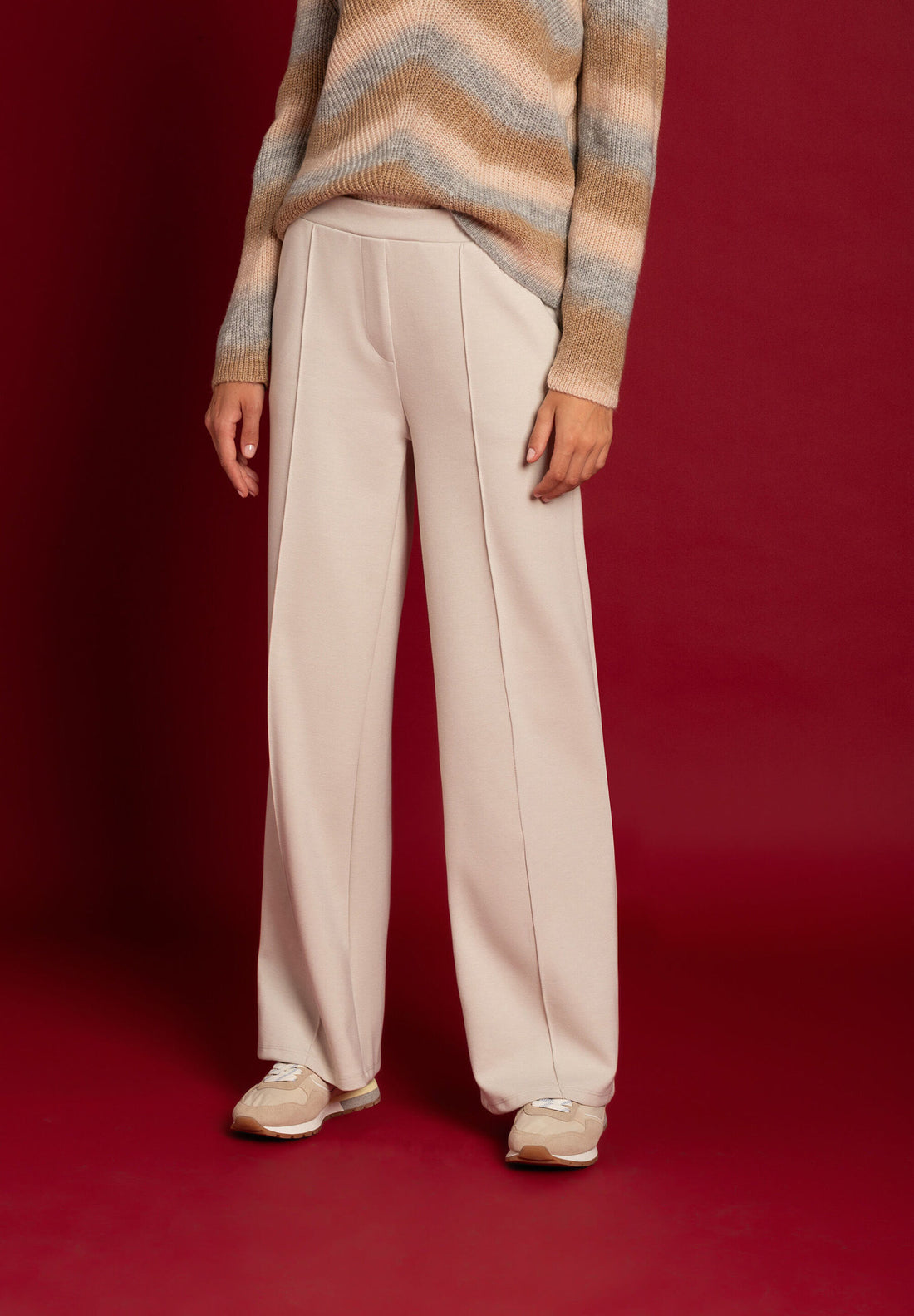 Powder Cream Jersey Pants_02