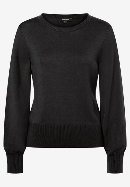 Black Fine Knit Sweater_41091020_0790_01