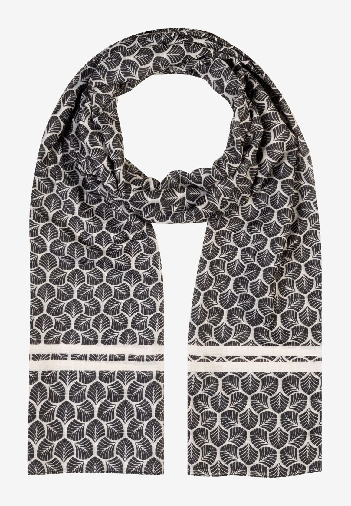 Graphic Mini Pattern Print Scarf_41099000_2790_02