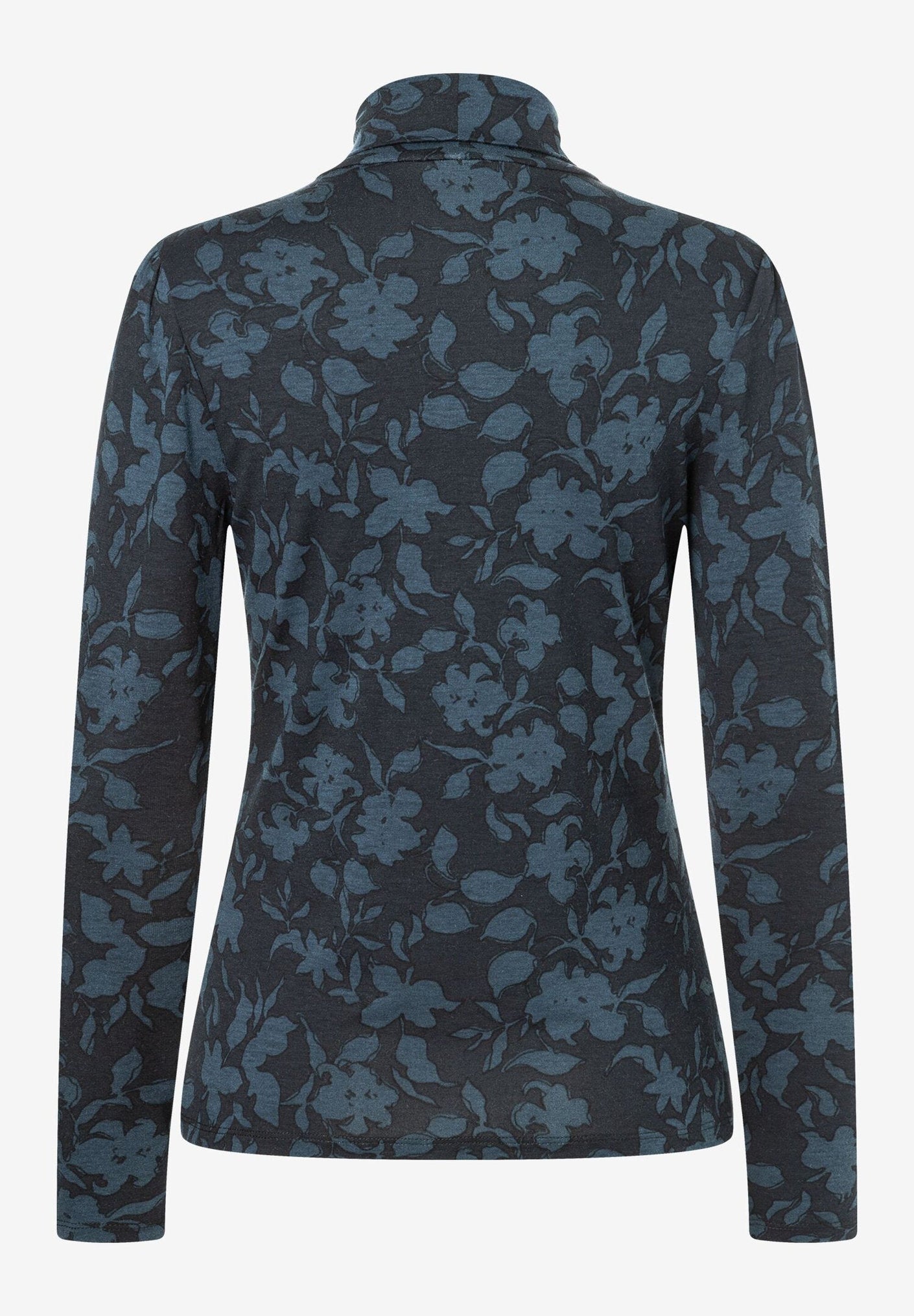 Floral Print Turtleneck Shirt_41100053_2790_04