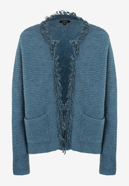 Gray Blue Cardigan with Fringes_41101265_0332_03